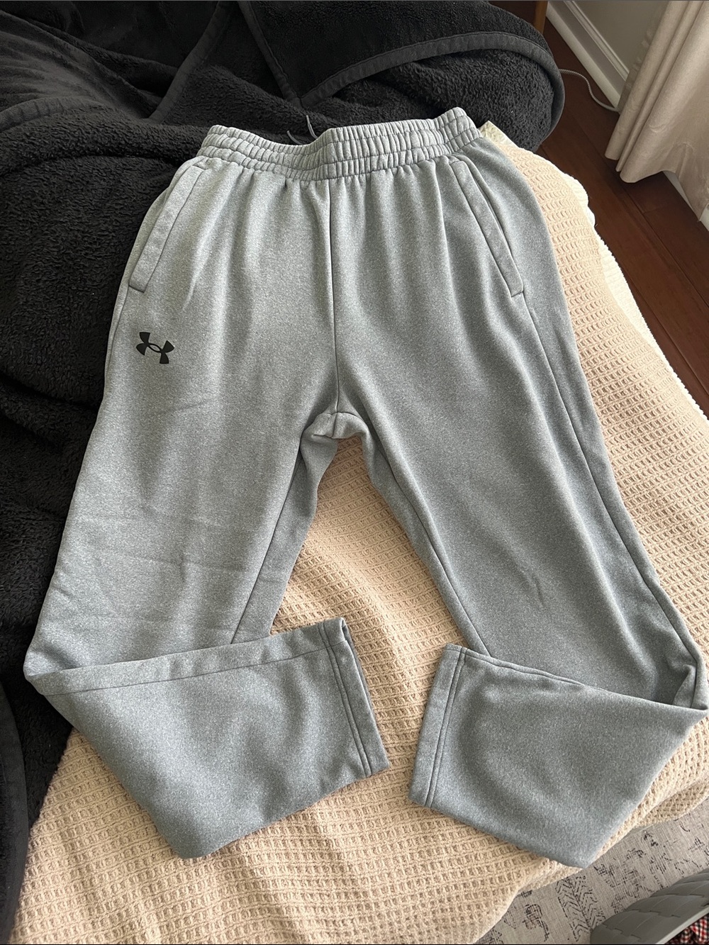 Under Armour Light Gray Athletic Fleece Joggers